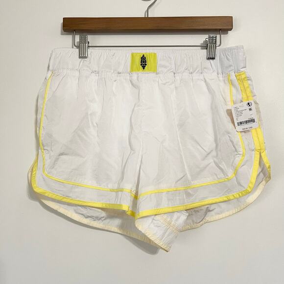 NWT Free People Movement Varsity Blues Shorts | L - Picture 2 of 5